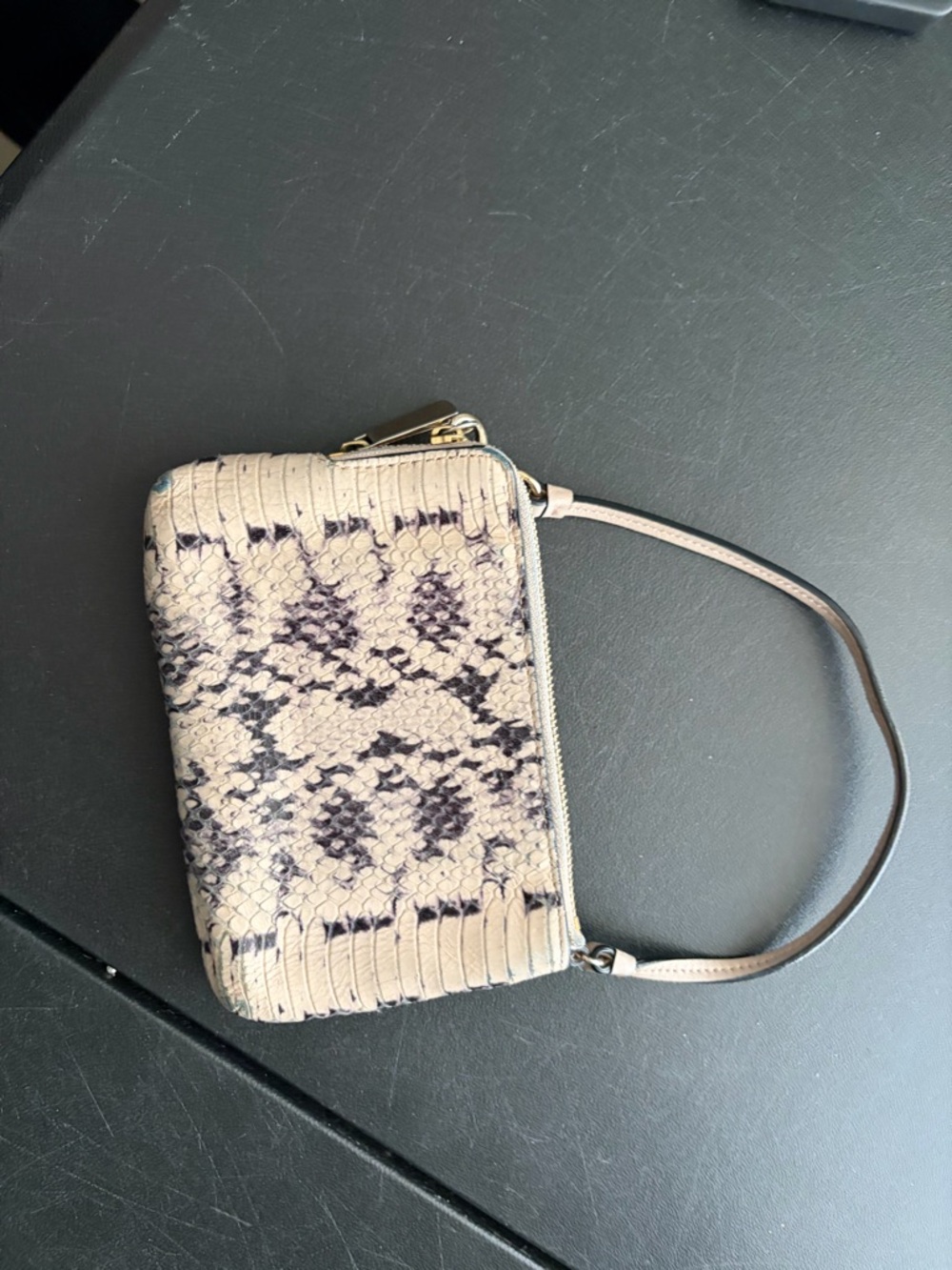 Coach Madison Python Embossed Double-Zip Wristlet - Picture 2 of 8